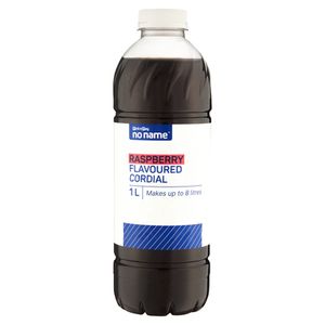 No Name Raspberry Flavoured Cordial 1L